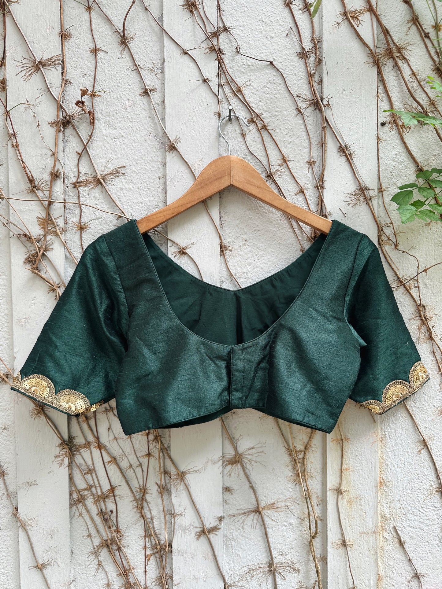 DEEP GREEN BLOUSE